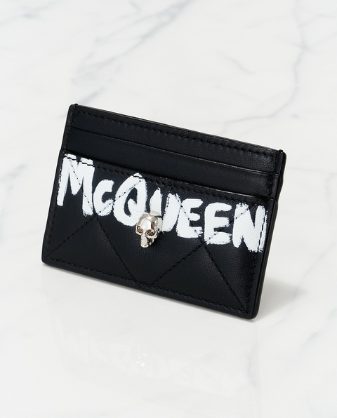 ALEXANDER MCQUEEN - Etui na karty z logo - zdjęcie produktu nr 1