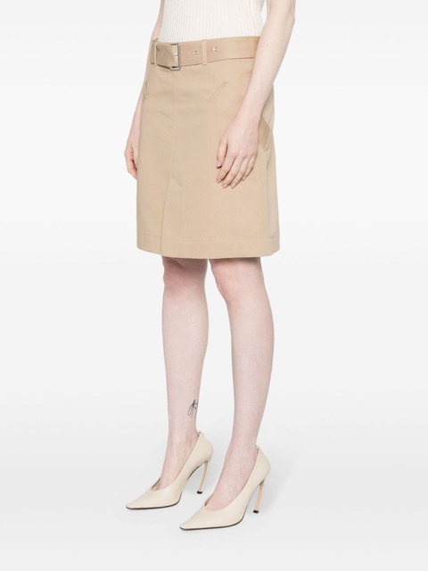 TOTEME front-slit belted skirt - Neutrals - zdjęcie produktu nr 2