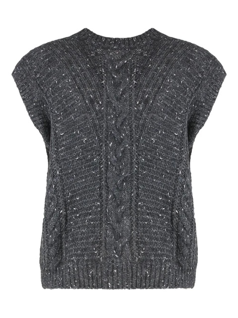Max Mara Taffy buttoned vest - Grey - zdjęcie produktu nr 2