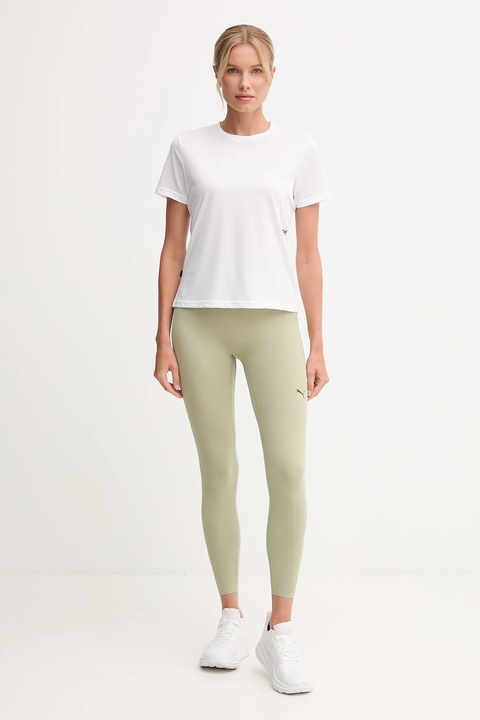 Puma legginsy treningowe damskie kolor zielony gładkie 527463 - zdjęcie produktu nr 2