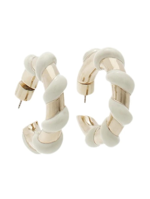 Lanvin twist hoop earrings - Gold - zdjęcie produktu nr 2