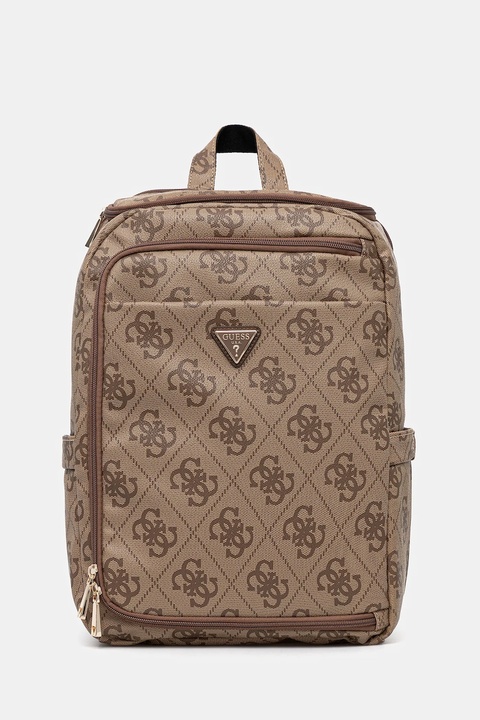 Guess plecak BERTA damski kolor beżowy duży wzorzysty TWOB86 88033 - zdjęcie produktu nr 1