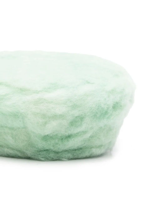 Ruslan Baginskiy faux-fur baker boy cap - Green - zdjęcie produktu nr 1