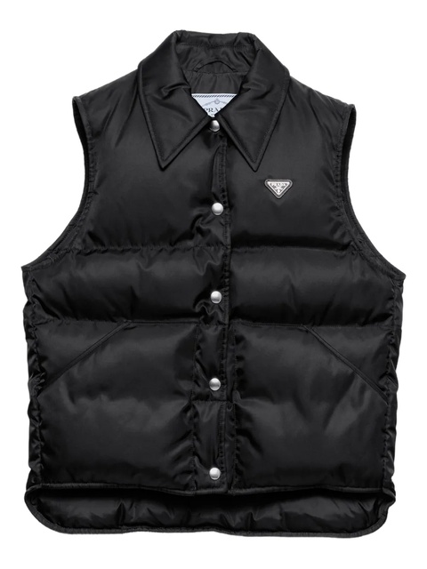 Prada snap-closure padded gilet - Black - zdjęcie produktu nr 1