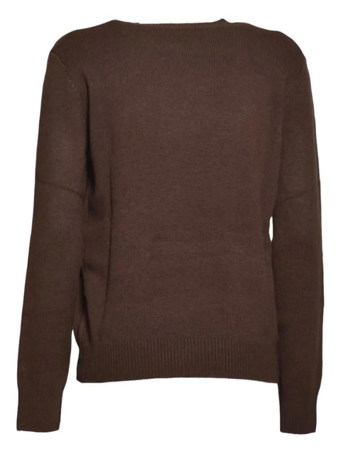 MC2 Saint Barth embroidered crew-neck sweater - Brown - zdjęcie produktu nr 1