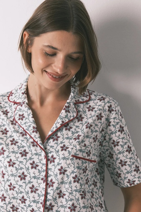 women'secret komplet piżamowy bawełniany damska kolor beżowy bawełniana 3792070 - zdjęcie produktu nr 2