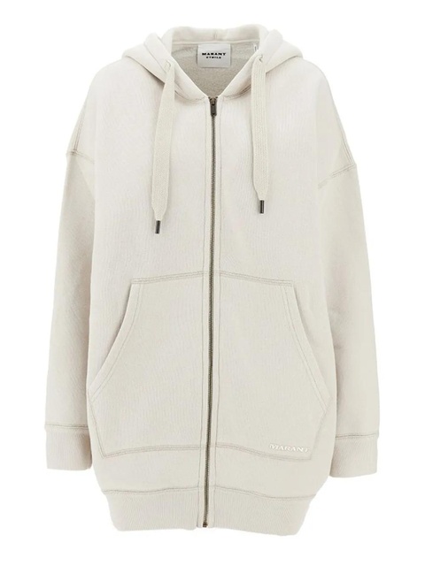 MARANT ÉTOILE zip-up hooded sweatshirt - Neutrals - zdjęcie produktu nr 1