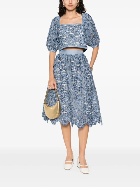 Maje floral organza top - Blue - zdjęcie produktu nr 2