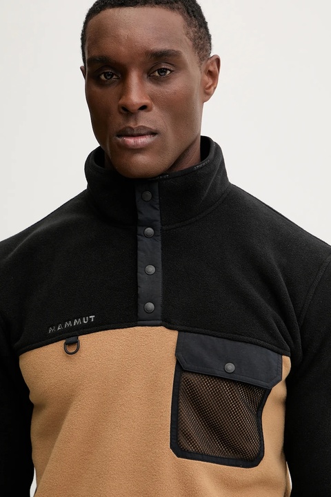 Mammut bluza sportowa Moonstone Hybrid kolor brązowy gładka 1014.06120 - zdjęcie produktu nr 1