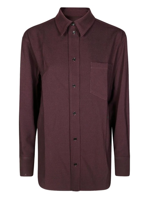 Victoria Beckham buttoned long-sleeves shirt - Red - zdjęcie produktu nr 2