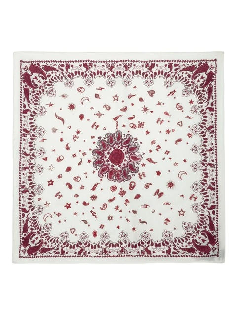 Zadig&Voltaire Debbie 85 Bandana-print scarf - White - zdjęcie produktu nr 1