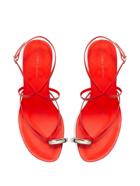 Tory Burch 65mm Pierced sandals - Red - zdjęcie produktu nr 2