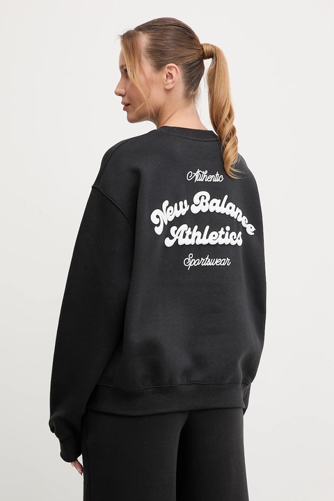 New Balance bluza damska kolor czarny z aplikacją WT53516BK - zdjęcie produktu nr 1