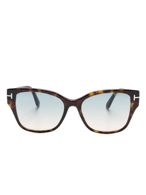TOM FORD Eyewear Elsa square-frame sunglasses - Brown - zdjęcie produktu nr 1