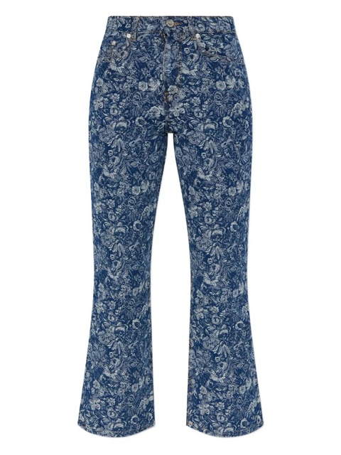 GANNI floral denim jeans - Blue - zdjęcie produktu nr 2