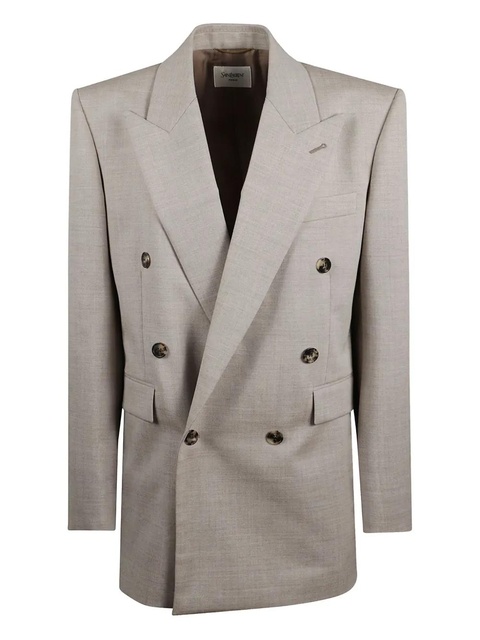 Saint Laurent double-breasted blazer - Neutrals - zdjęcie produktu nr 1