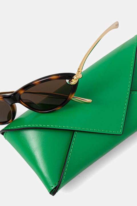 Bottega Veneta okulary przeciwsłoneczne damskie kolor złoty BV1390S - zdjęcie produktu nr 2
