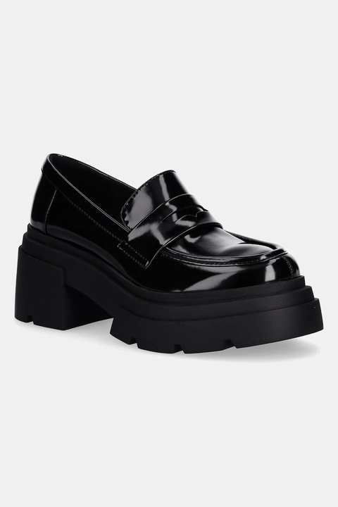 Steve Madden mokasyny Turnout damskie kolor czarny na platformie 11004801 - zdjęcie produktu nr 1