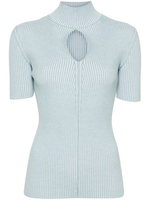 FENDI cut-out detail knitted top - Blue - zdjęcie produktu nr 1