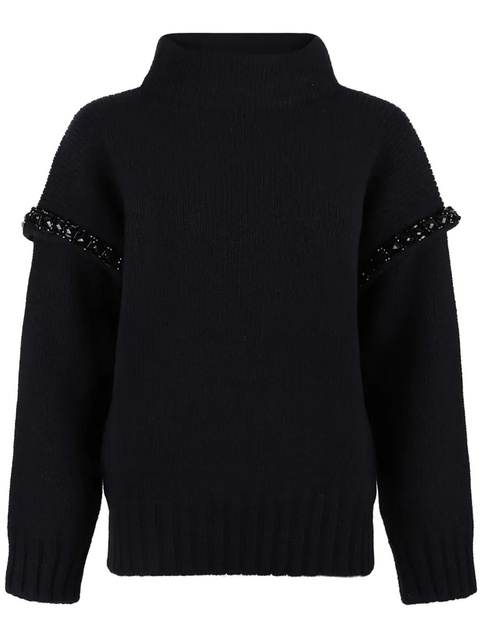Max Mara bead-embellished jumper - Blue - zdjęcie produktu nr 1