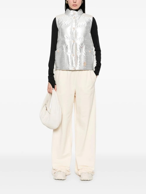 Moncler cotton wide-leg track pants - Neutrals - zdjęcie produktu nr 2