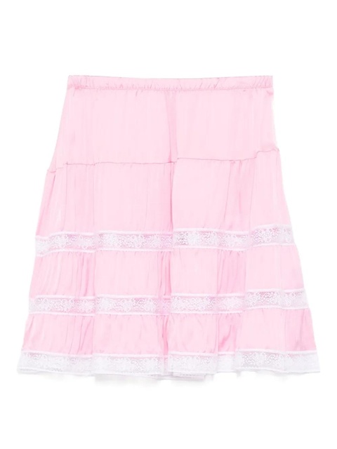 Gimaguas tiered lace-trimmed mini skirt - Pink - zdjęcie produktu nr 1