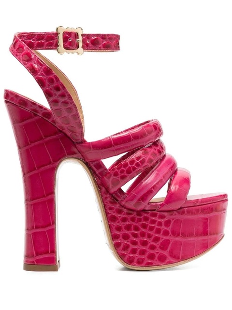 Vivienne Westwood 150mm crocodile platform sandals - Pink - zdjęcie produktu nr 1