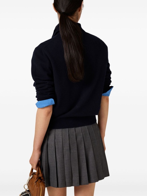 Miu Miu cashmere polo shirt - Blue - zdjęcie produktu nr 2