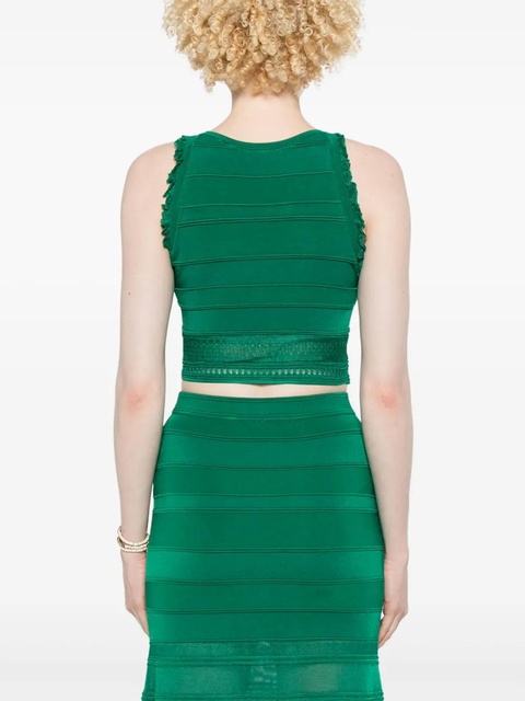 SANDRO knitted tank top - Green - zdjęcie produktu nr 2