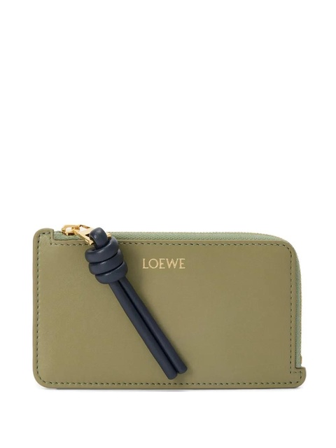 LOEWE Knot zip-fastening wallet - Green - zdjęcie produktu nr 1