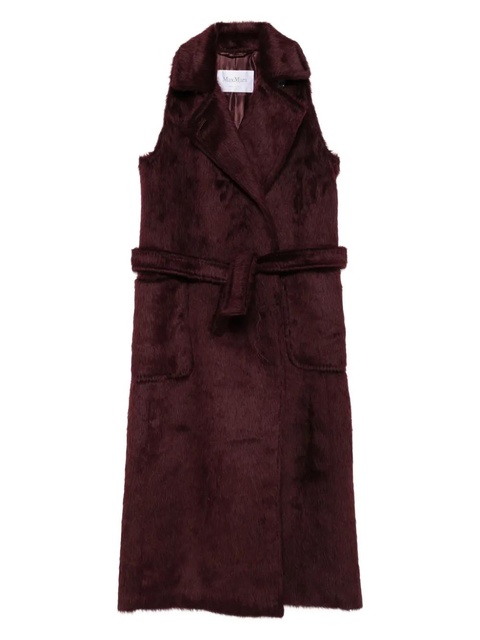 Max Mara belted sleeveless coat - Red - zdjęcie produktu nr 1