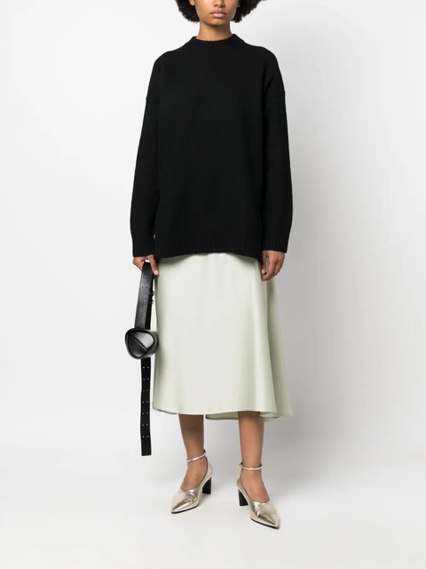 Jil Sander long-sleeve crew-neck wool jumper - Black - zdjęcie produktu nr 2
