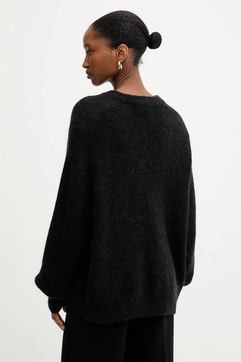 Rotate sweter z wełną 0 damski kolor czarny lekki 114565100 - zdjęcie produktu nr 2