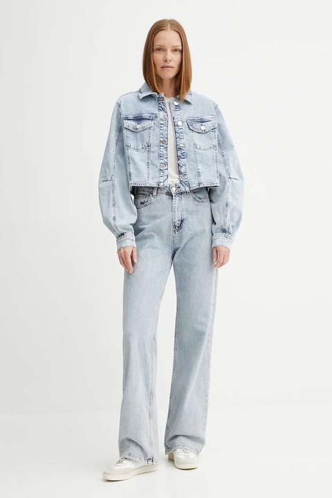 Calvin Klein t-shirt damski kolor beżowy LV044A307G - zdjęcie produktu nr 2