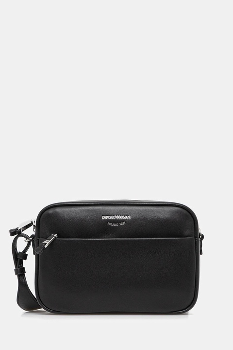 Emporio Armani torebka skórzana kolor czarny EW003032 AF19229 - zdjęcie produktu nr 1