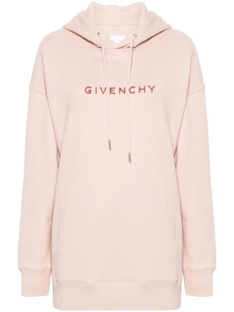 Givenchy 4G-motif cotton hoodie - Pink - zdjęcie produktu nr 1