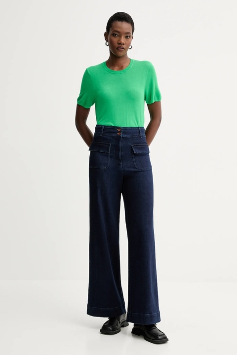 Calvin Klein t-shirt damski kolor zielony LV044A307G - zdjęcie produktu nr 2