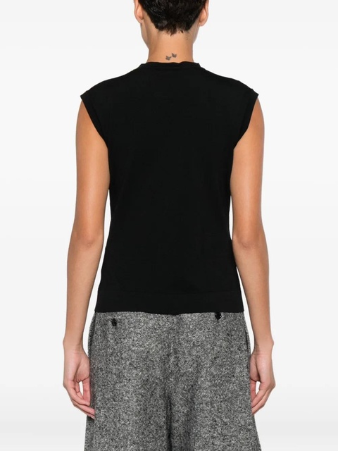 Max Mara round-neck sleeveless top - Black - zdjęcie produktu nr 2