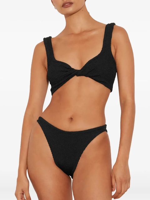 Hunza G Juno twist-detail bikini - Black - zdjęcie produktu nr 2