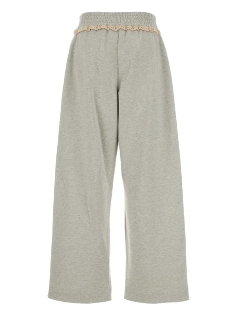 Magda Butrym lace-trimmed track pants - Grey - zdjęcie produktu nr 2