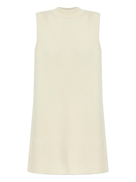 Jil Sander ribbed sleeveless sweater - Neutrals - zdjęcie produktu nr 1