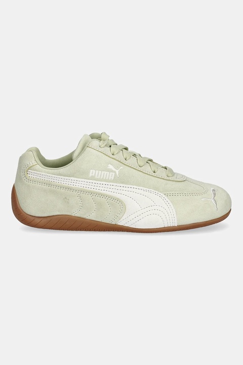 Puma sneakersy zamszowe Speedcat OG kolor zielony 398846 - zdjęcie produktu nr 2