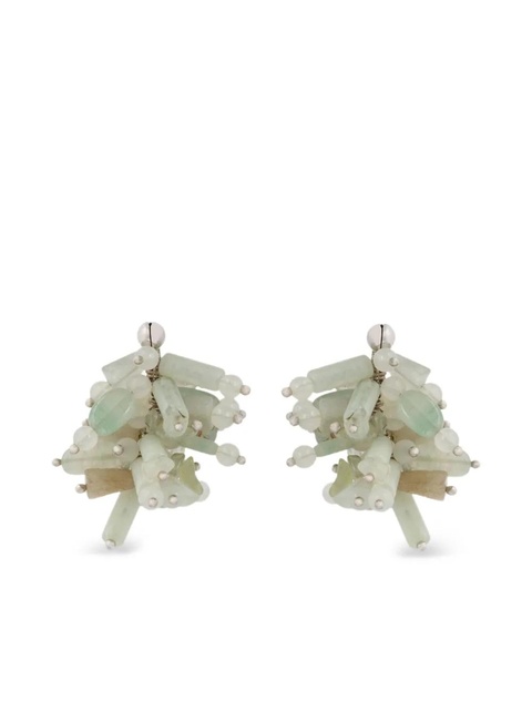 DRIES VAN NOTEN stone-cluster earrings - Silver - zdjęcie produktu nr 2