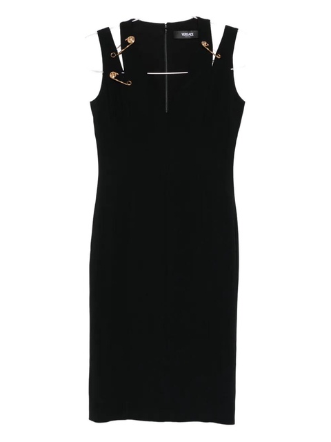 Versace safety-pin detail midi dress - Black - zdjęcie produktu nr 2