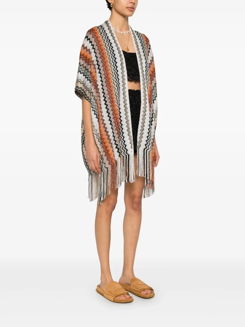 Missoni zigzag-pattern cape - Black - zdjęcie produktu nr 2