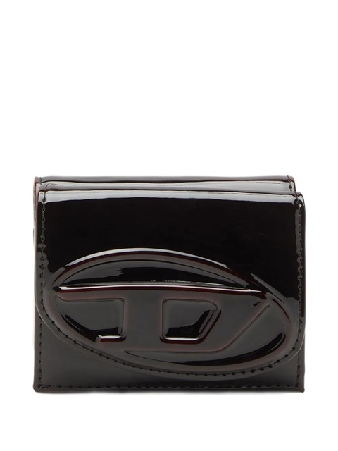 Diesel logo-plaque trifold wallet - Red - zdjęcie produktu nr 1