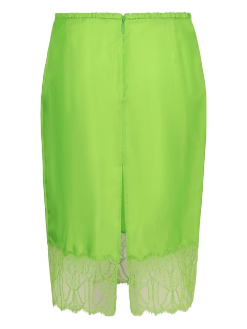 Gucci lace elasticated-waist midi skirt - Green - zdjęcie produktu nr 2