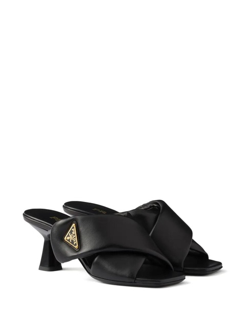 Prada 65mm padded sandals - Black - zdjęcie produktu nr 2