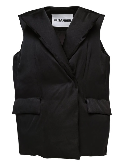Jil Sander quilted lapels vest - Black - zdjęcie produktu nr 1