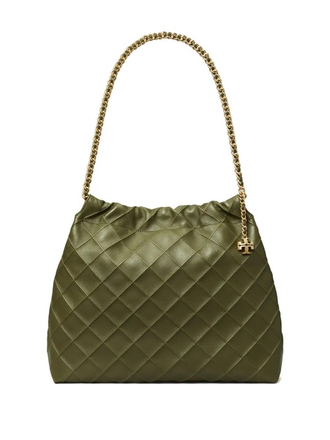 Tory Burch Fleming quilted tote bag - Green - zdjęcie produktu nr 2